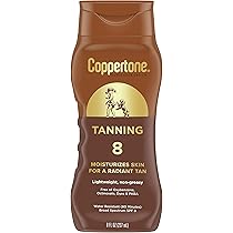 Coppertone Tanning Lotion, Non-greasy, Light Formula, SPF 8, 8